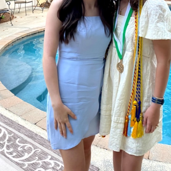 Blue wrap dress - Picture 4 of 4